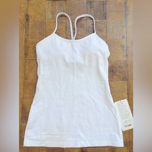 Lululemon Power Y Tank. White. Size 6